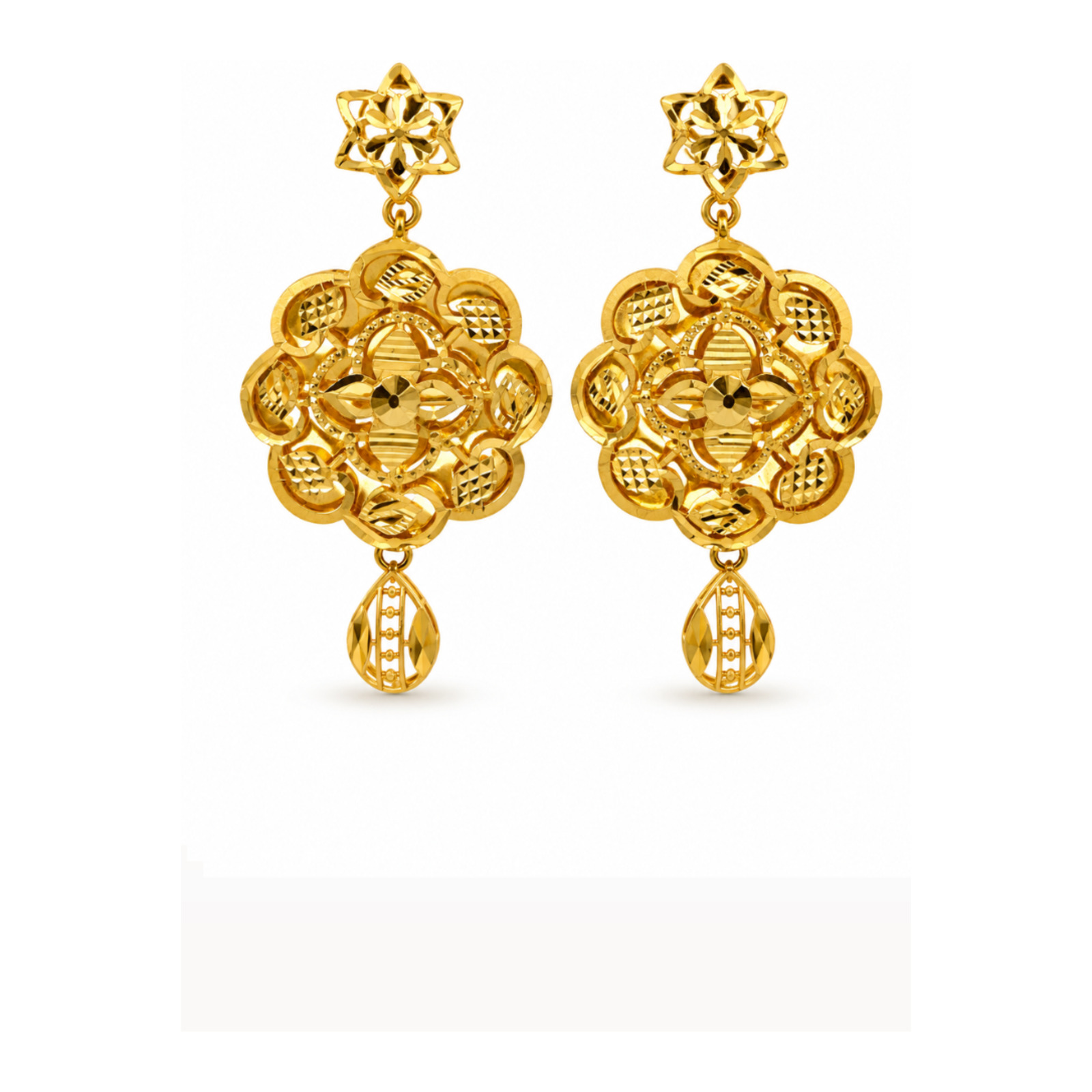 Gold Stud Earrings 03