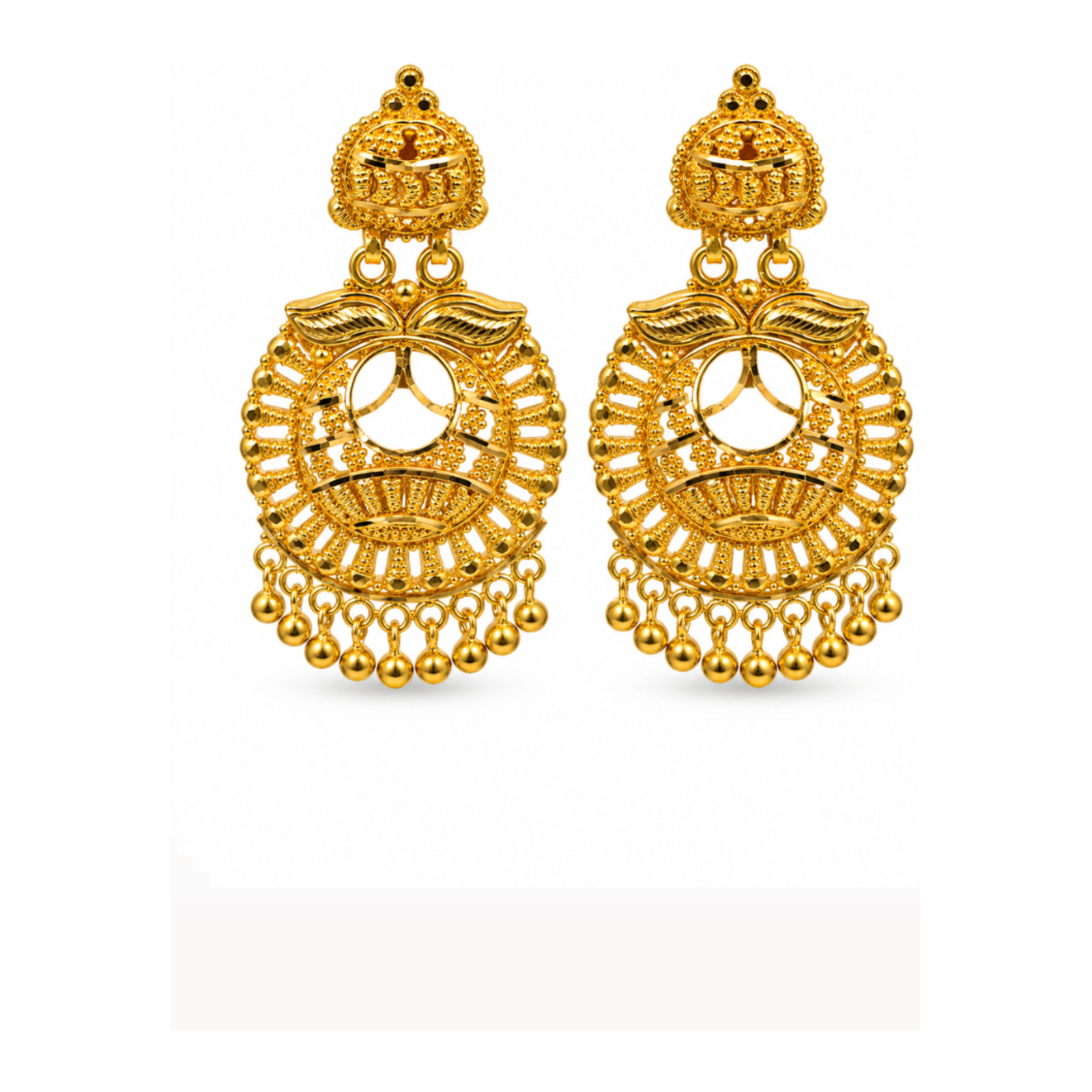 Gold Stud Earrings 04