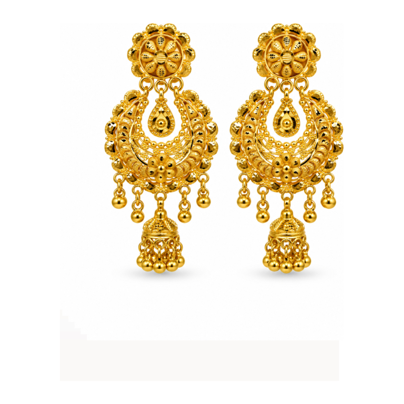 Gold Stud Earrings 05
