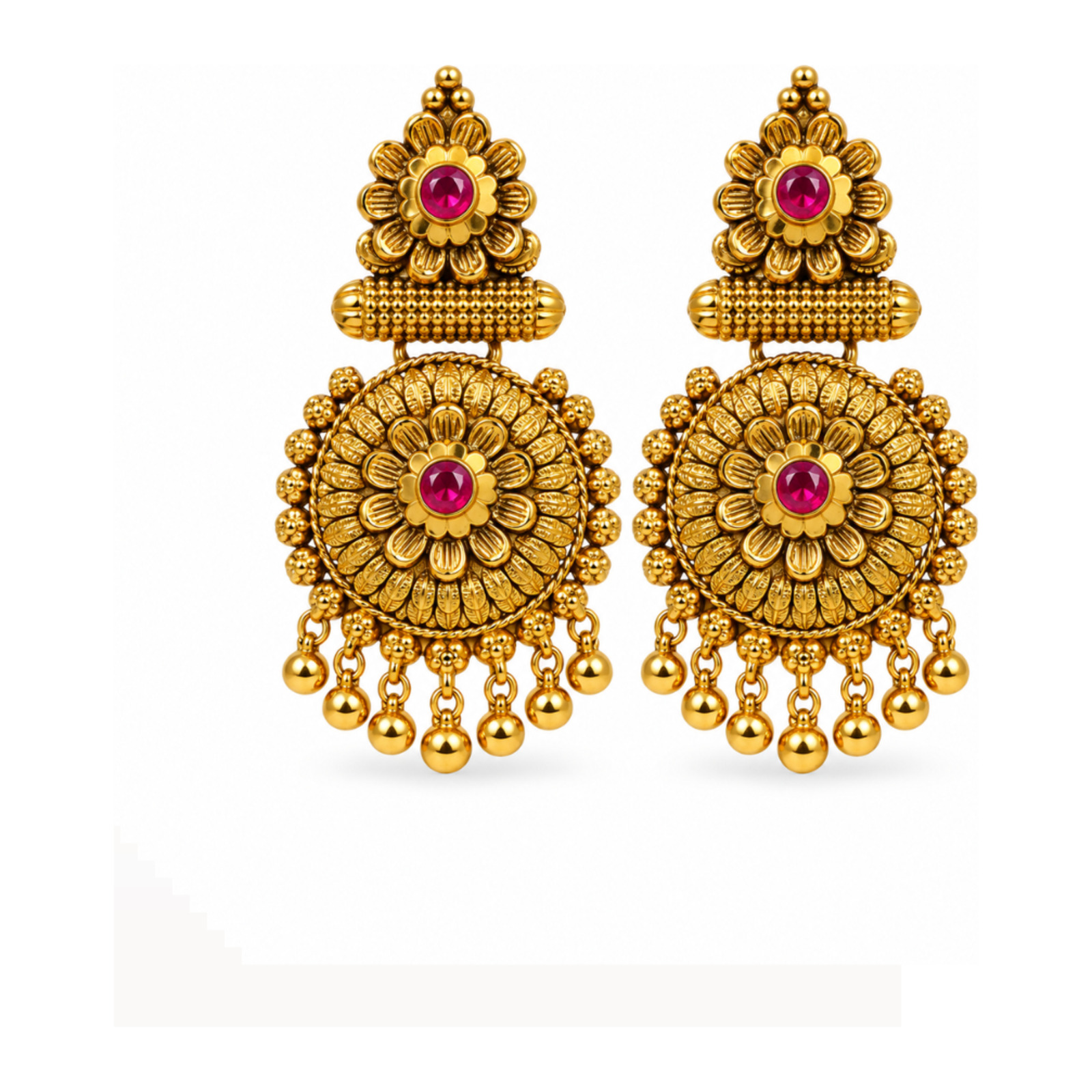 Gold Stud Earrings 08
