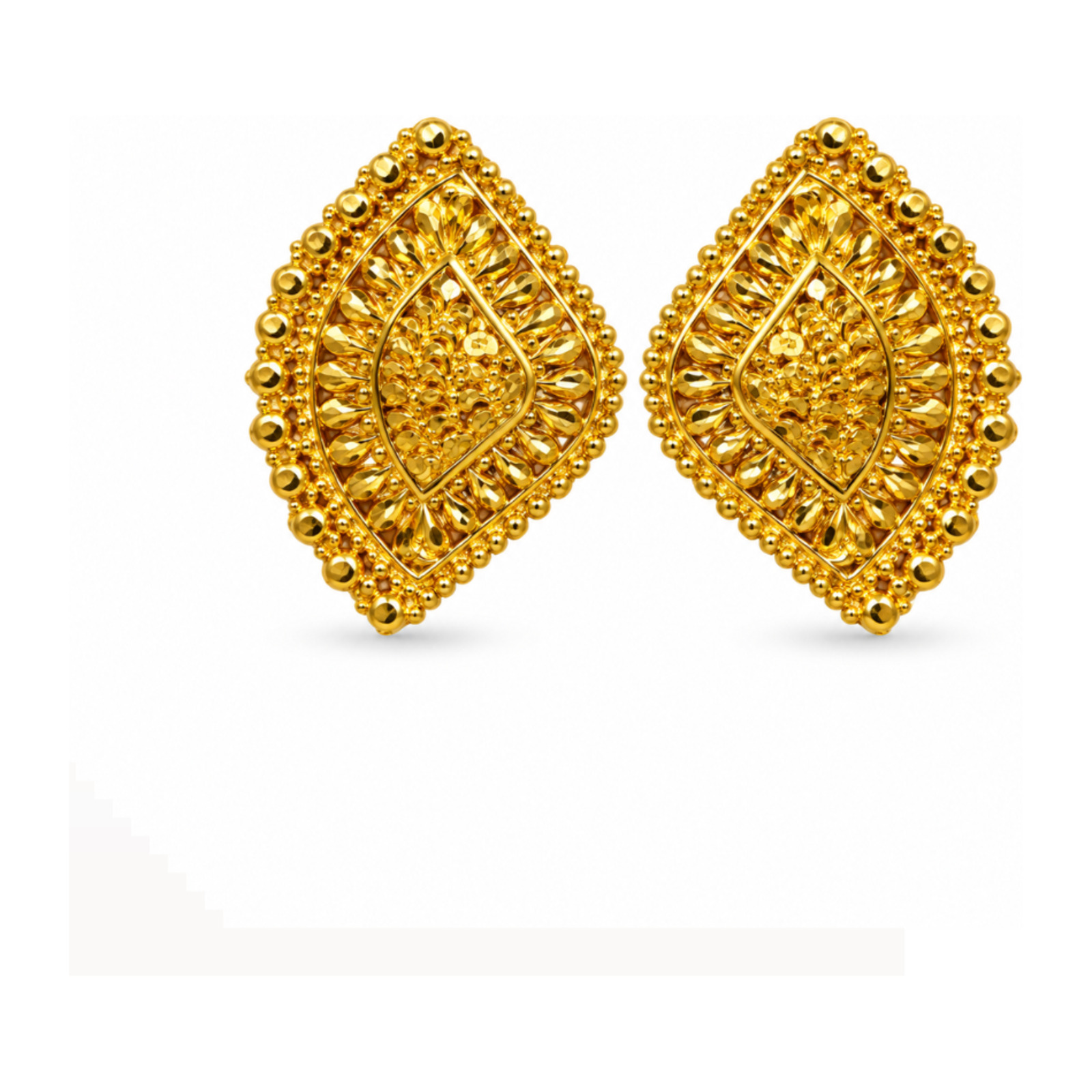 Gold Stud Earrings 09
