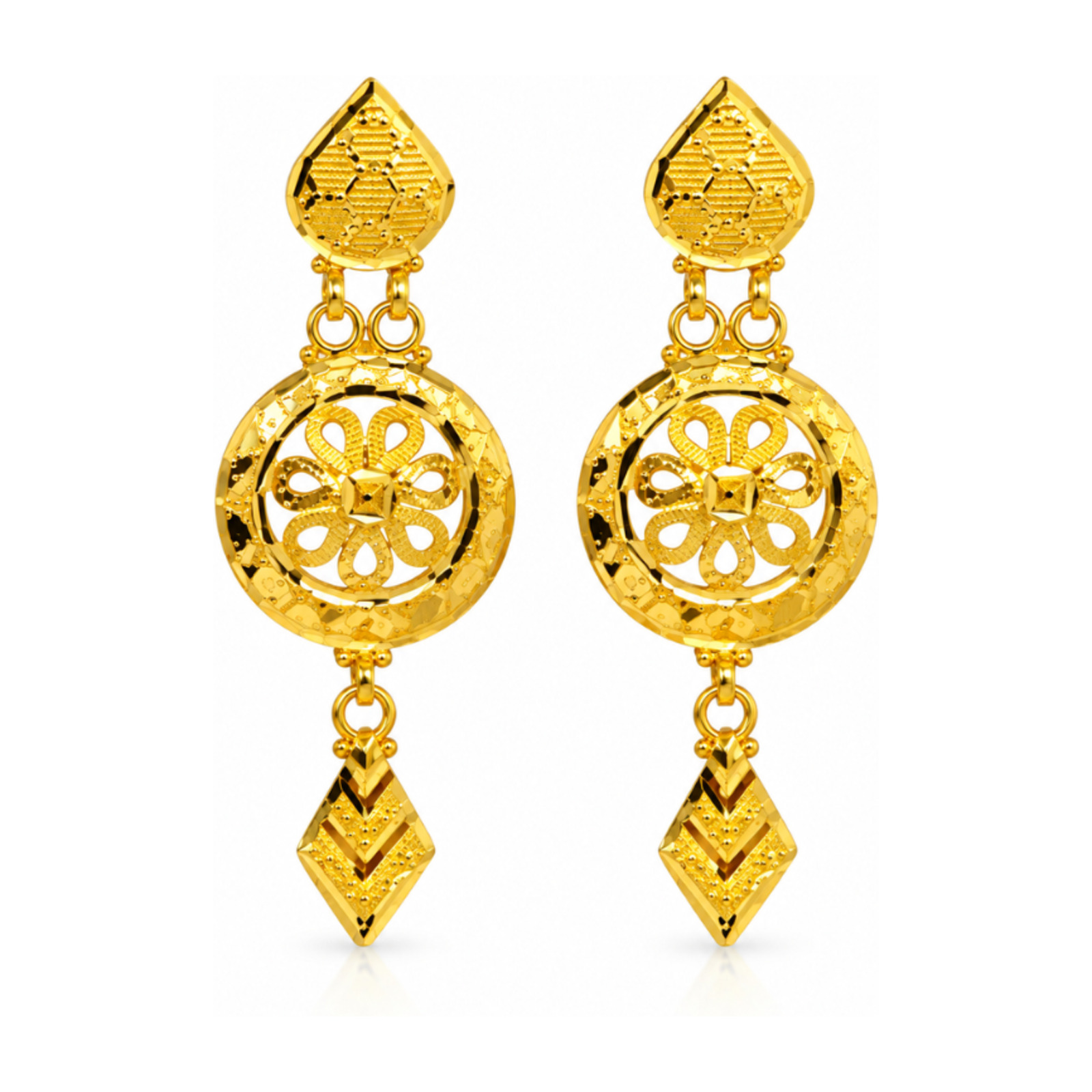 Gold Stud Earrings 11