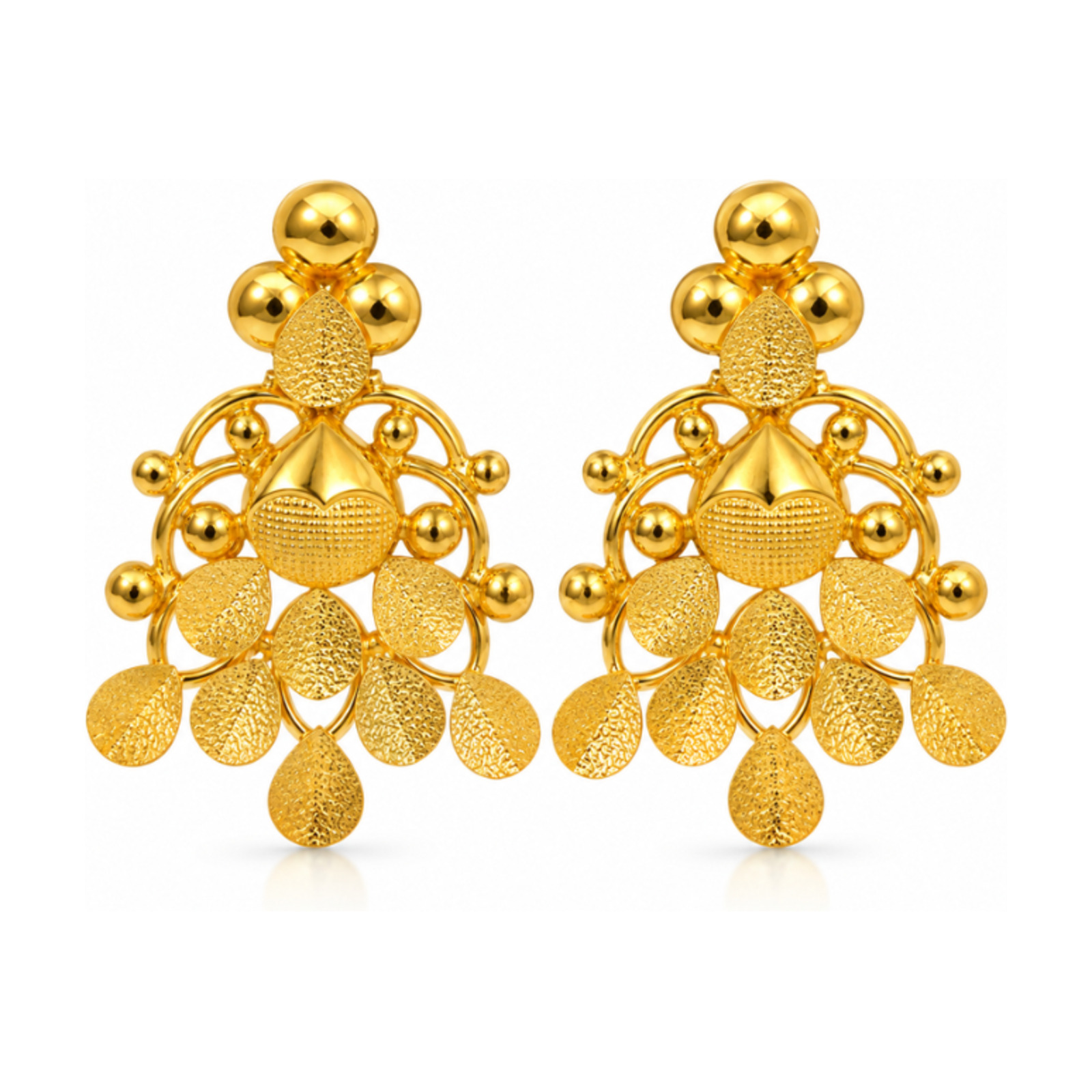 Gold Stud Earrings 13