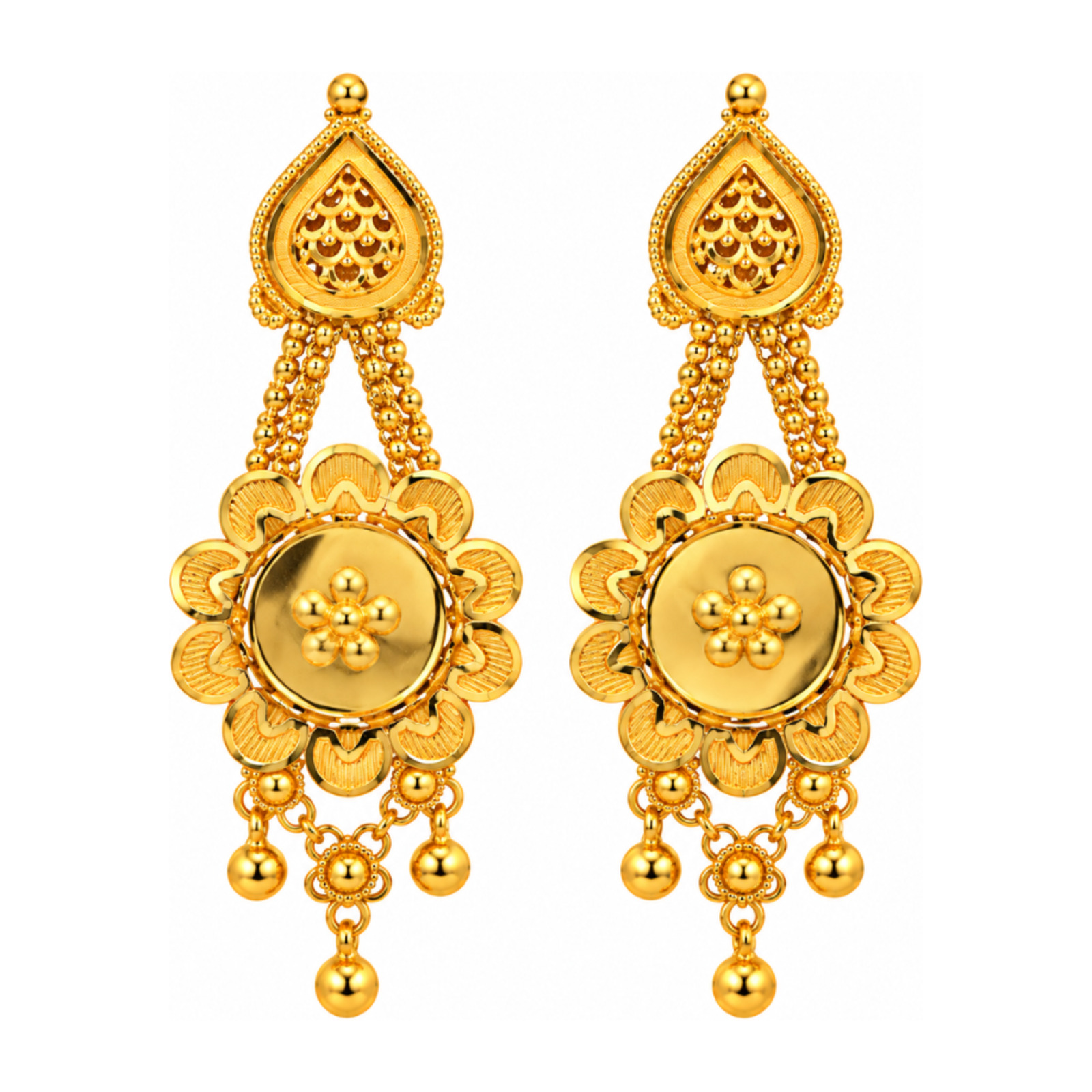 Gold Stud Earrings 23
