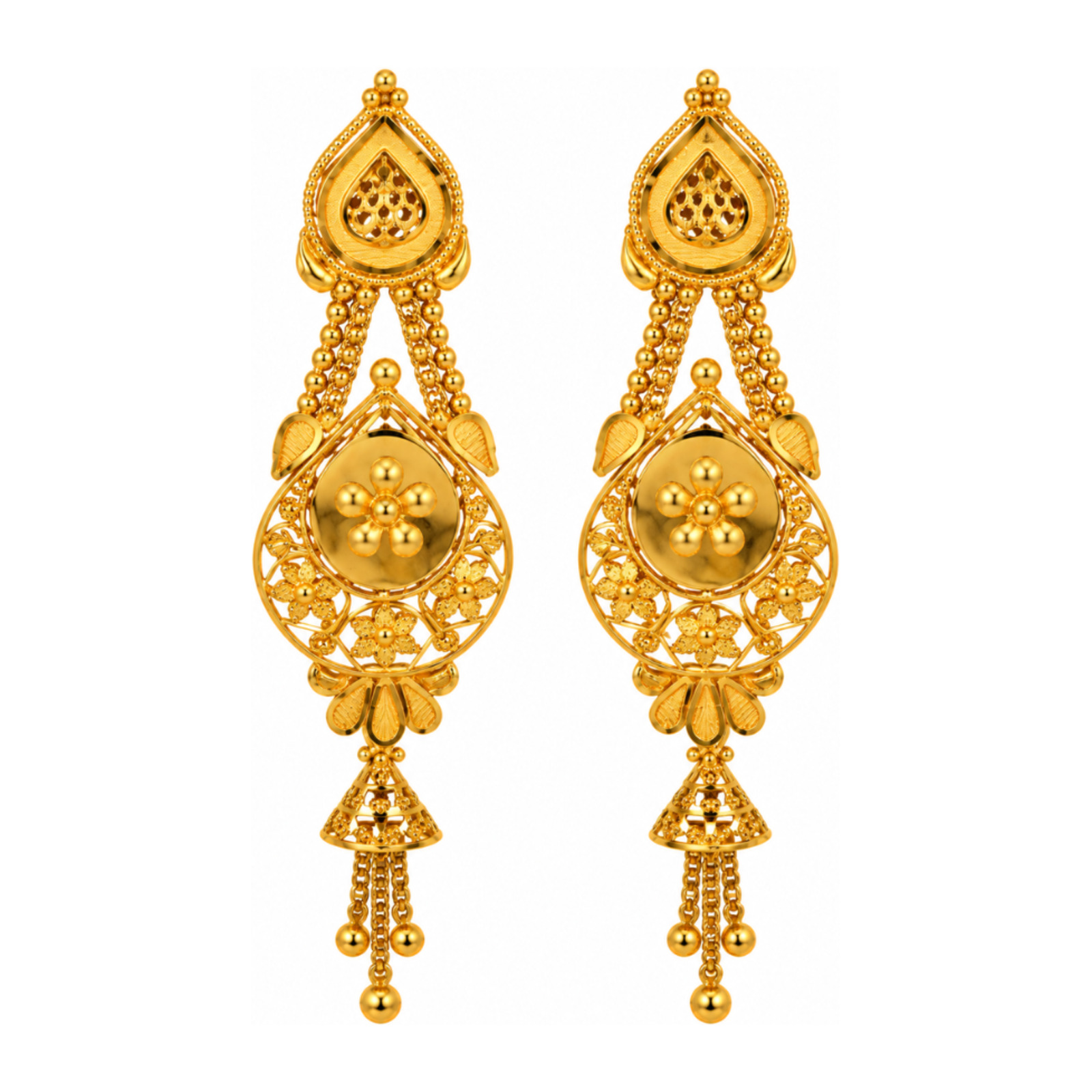 Gold Stud Earrings 24
