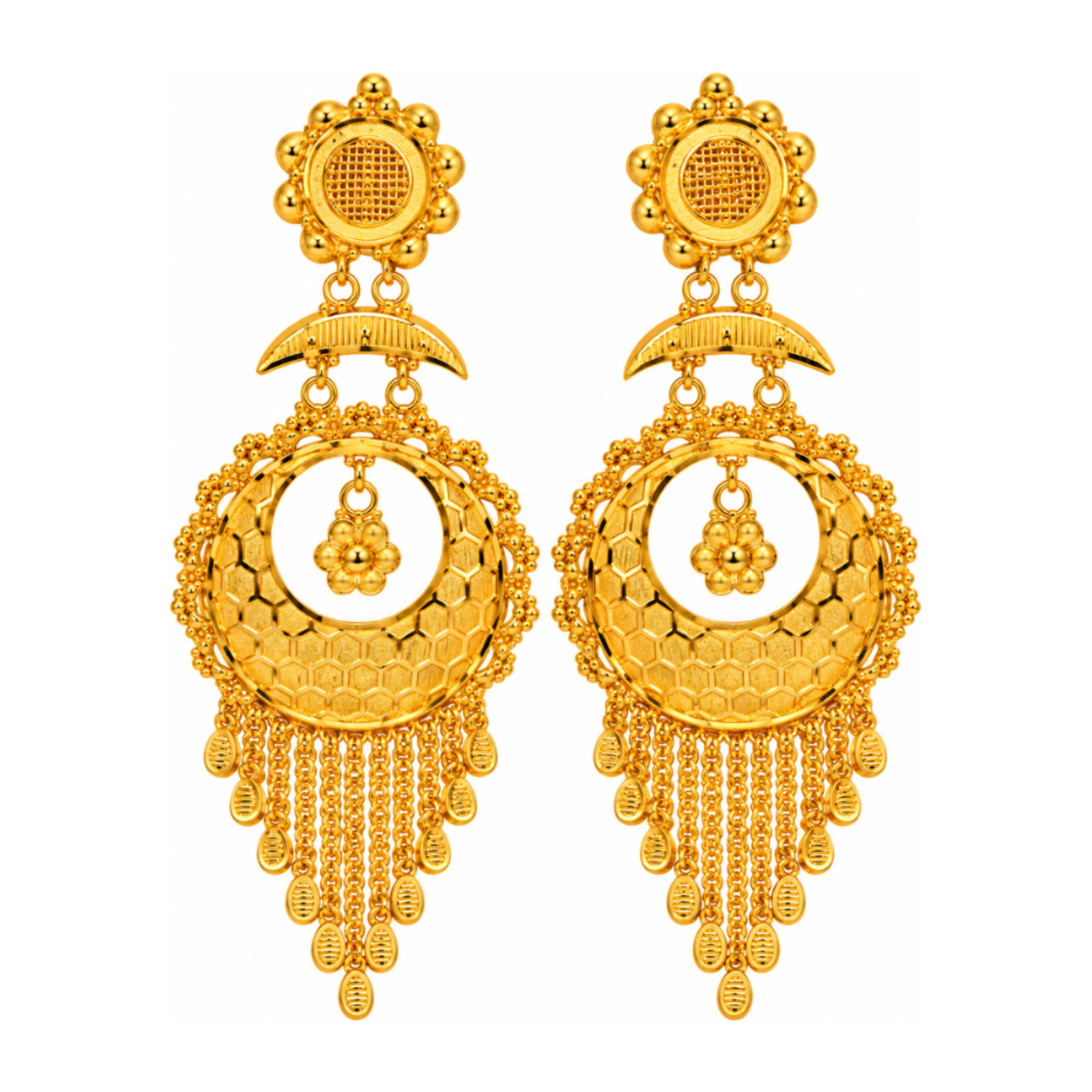 Gold Stud Earrings 25