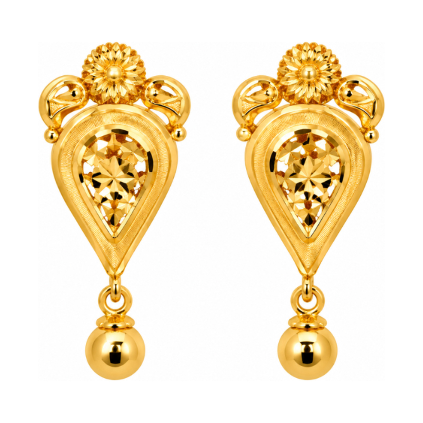 Gold Stud Earrings 26
