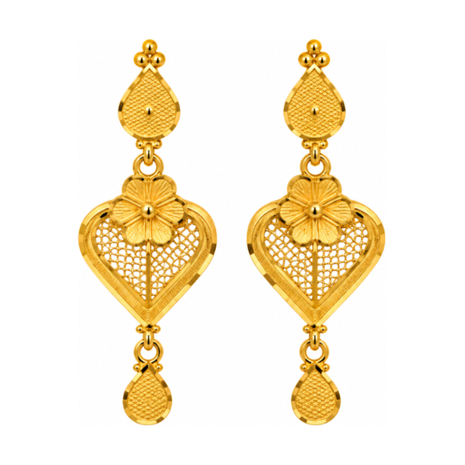 Gold Stud Earrings 27