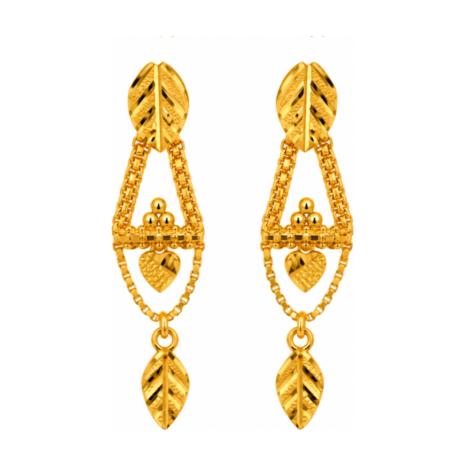 Gold Stud Earrings 28