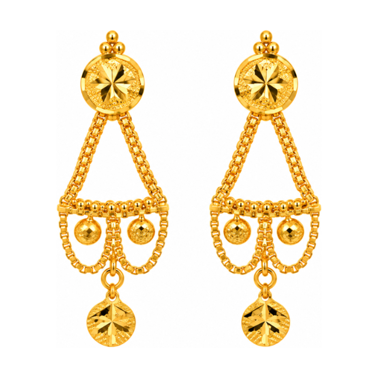 Gold Stud Earrings 29