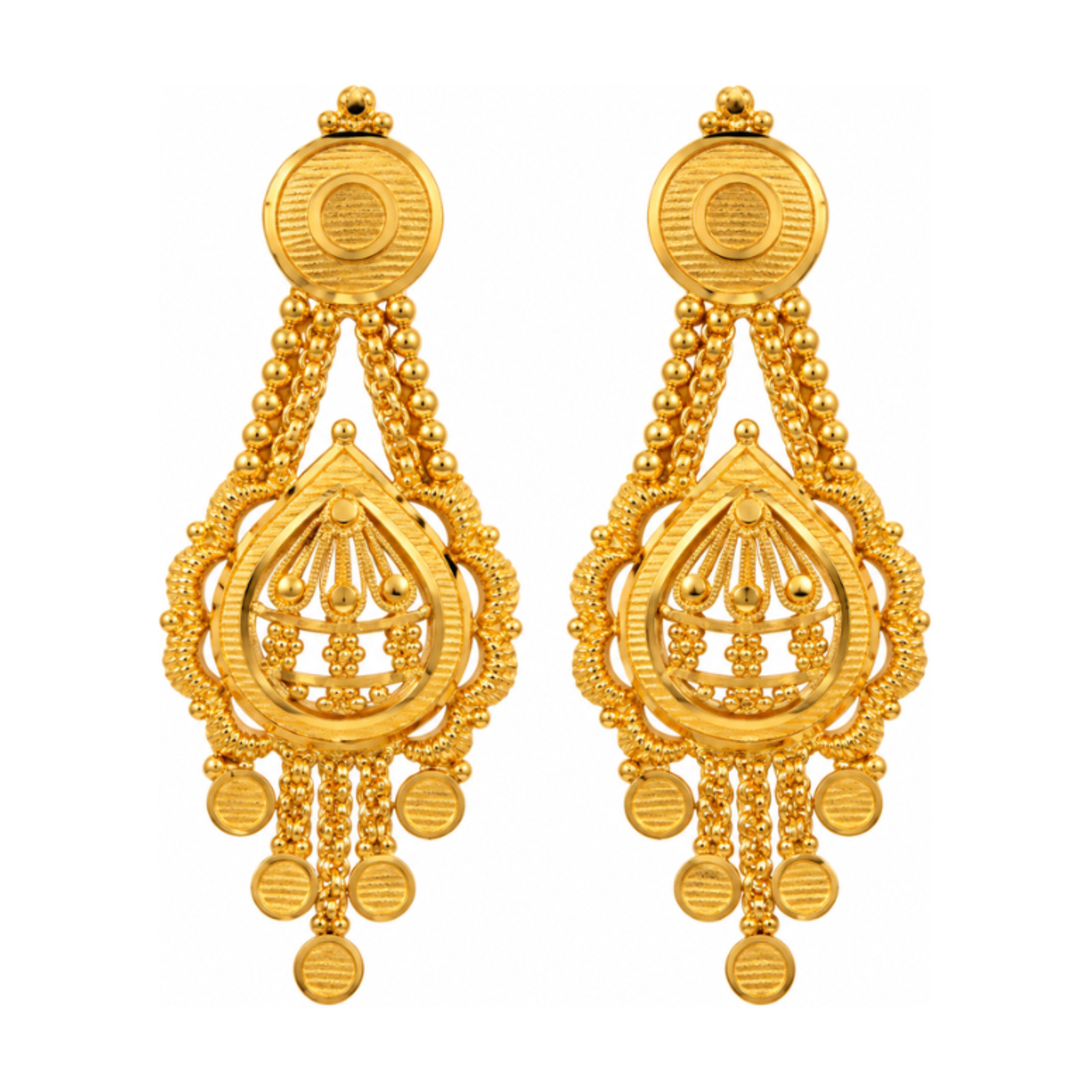 Gold Stud Earrings 31