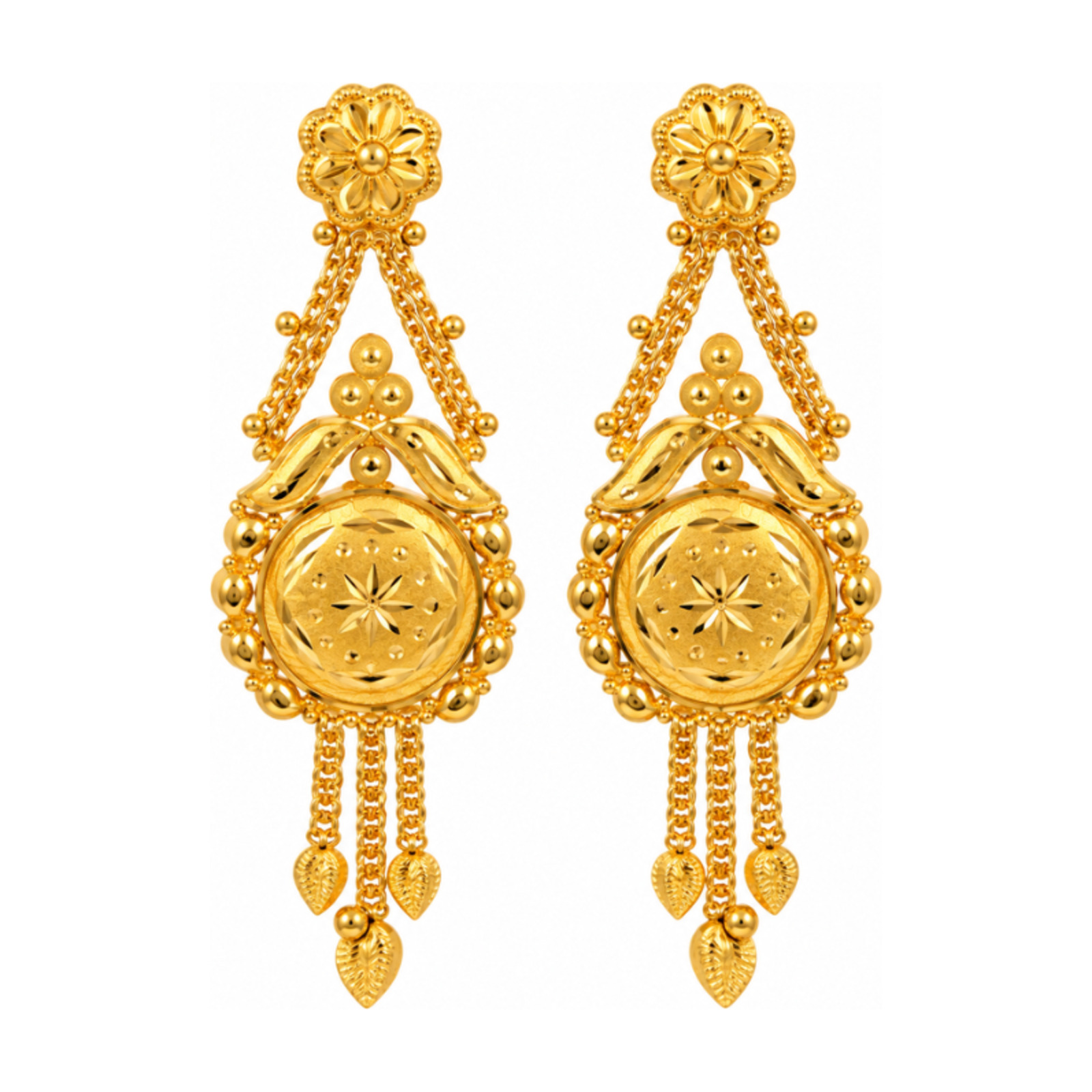 Gold Stud Earrings 32