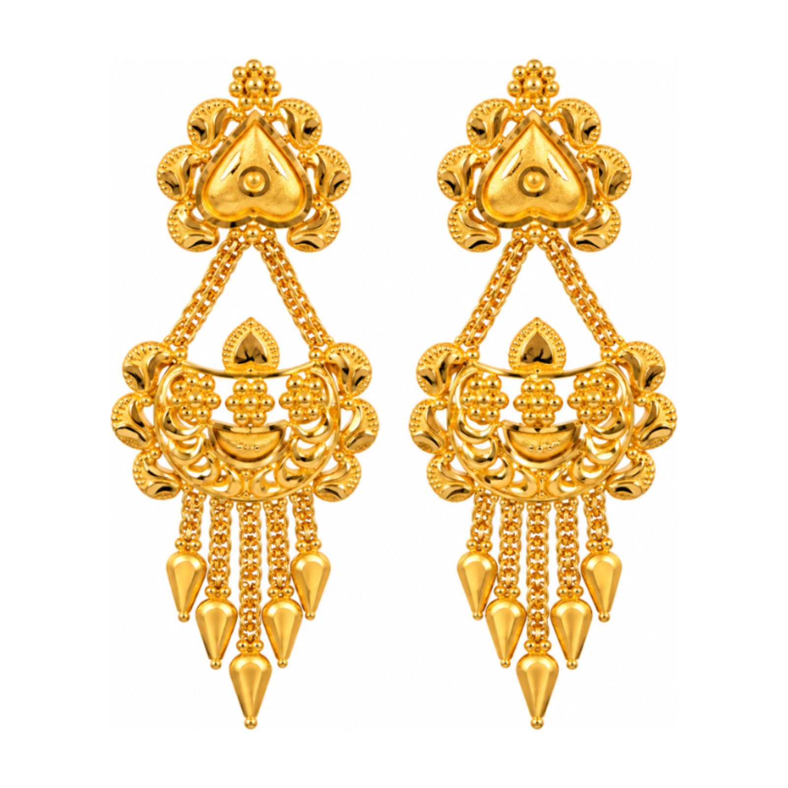 Gold Stud Earrings 33
