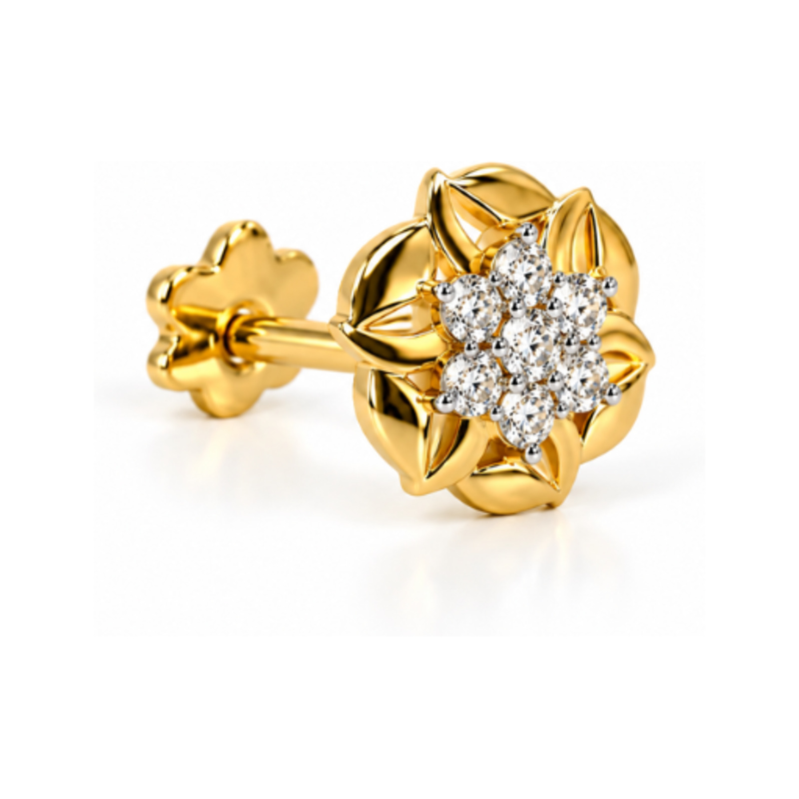 18K Diamond Nose Pin 04