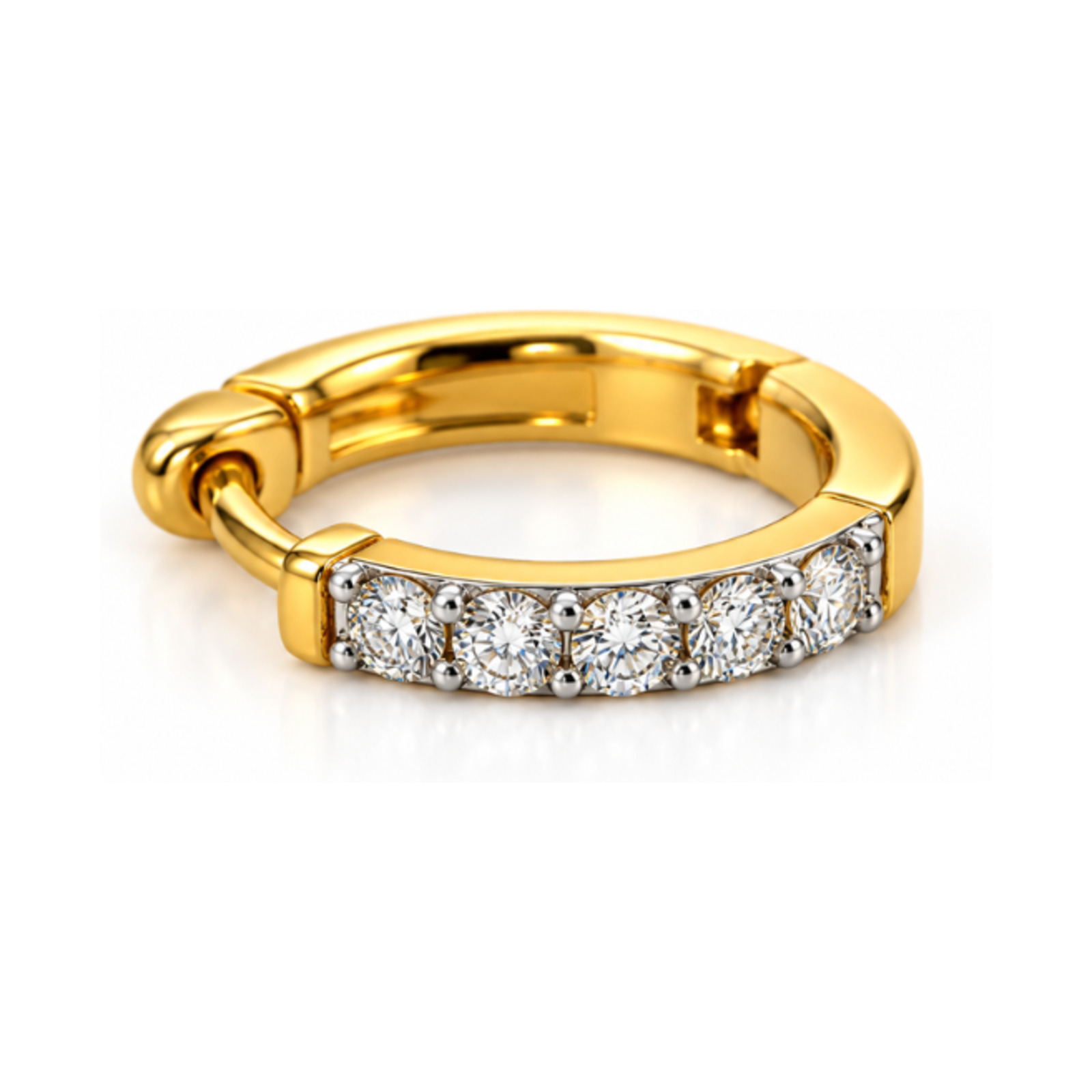 18K Diamond Nose Pin 07