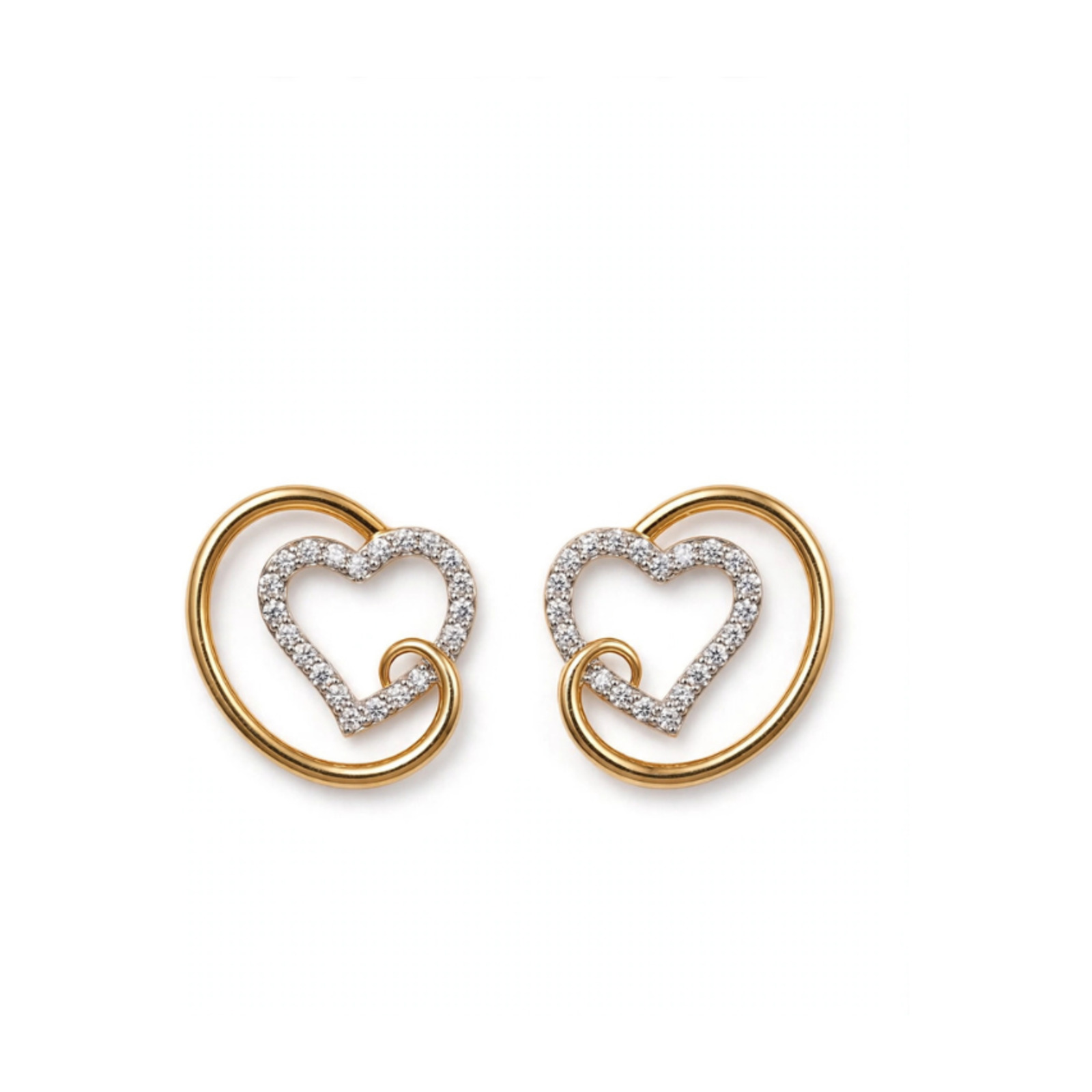 18K Diamond Stud Earrings 02