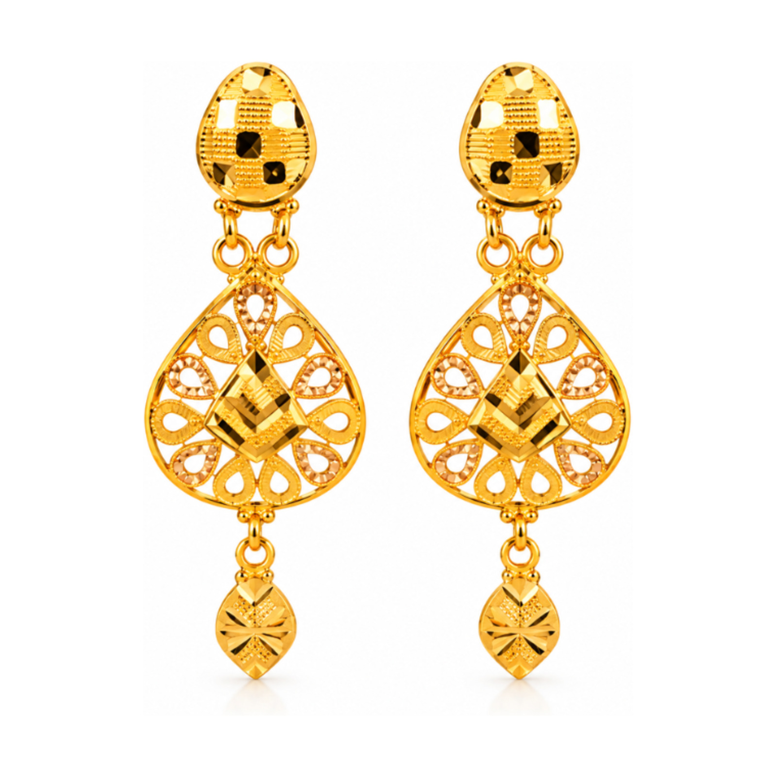 Gold Stud Earrings 38