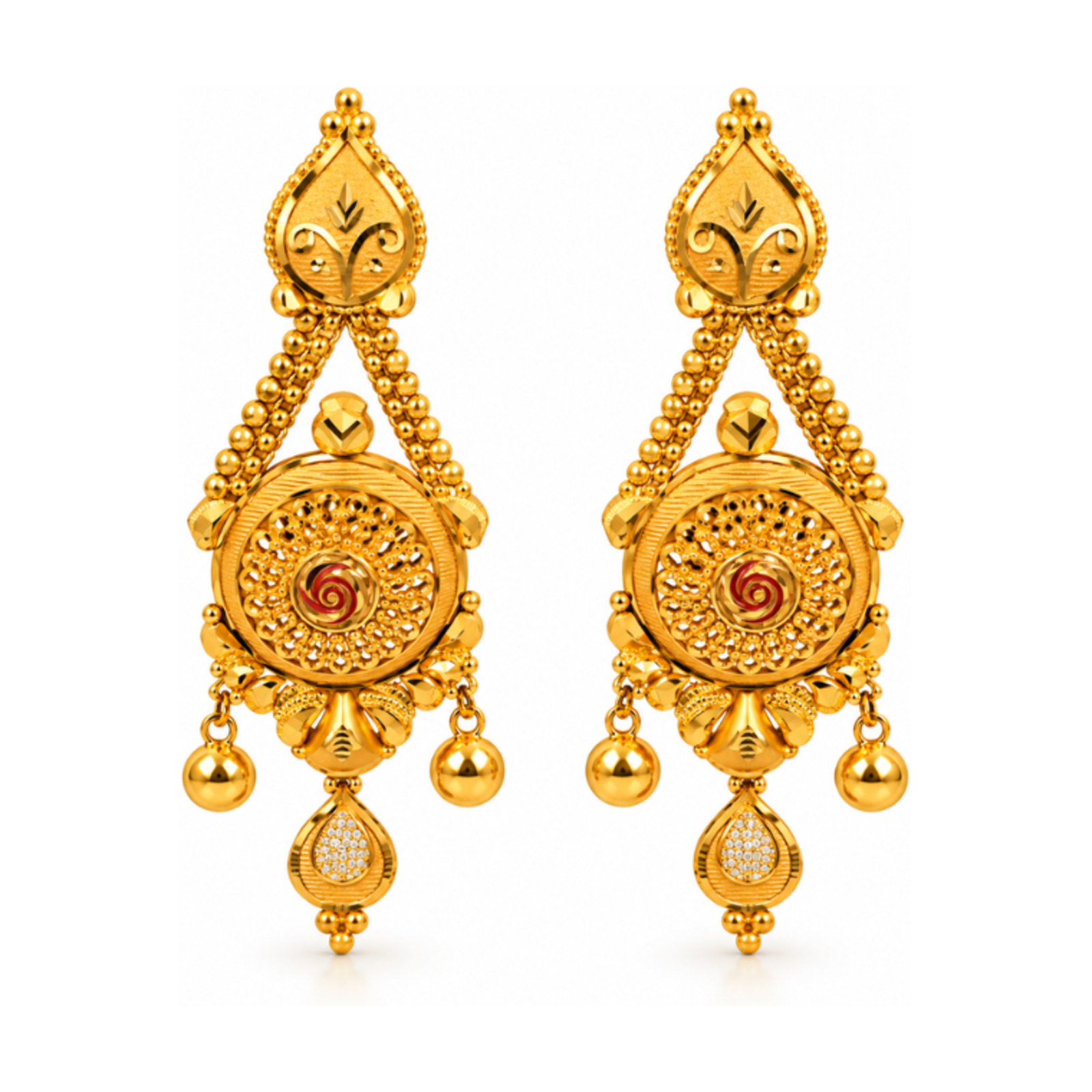Gold Stud Earrings 39