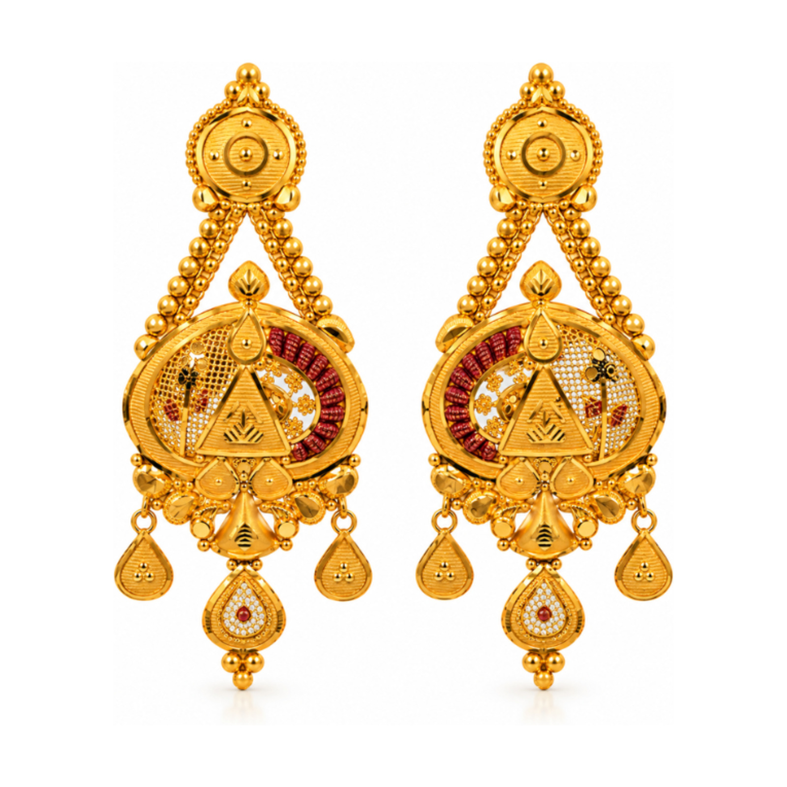 Gold Stud Earrings 40