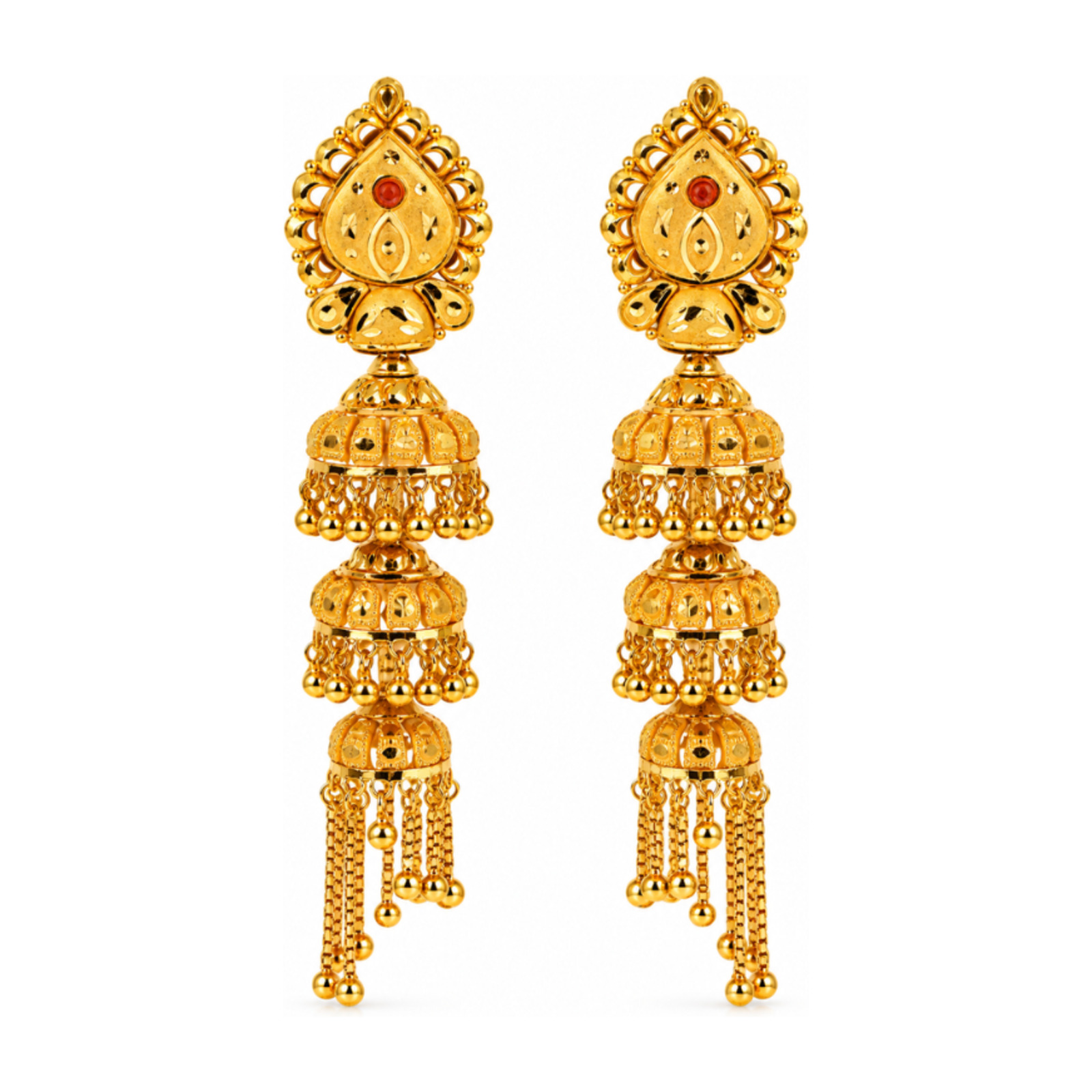 Gold Stud Earrings 45