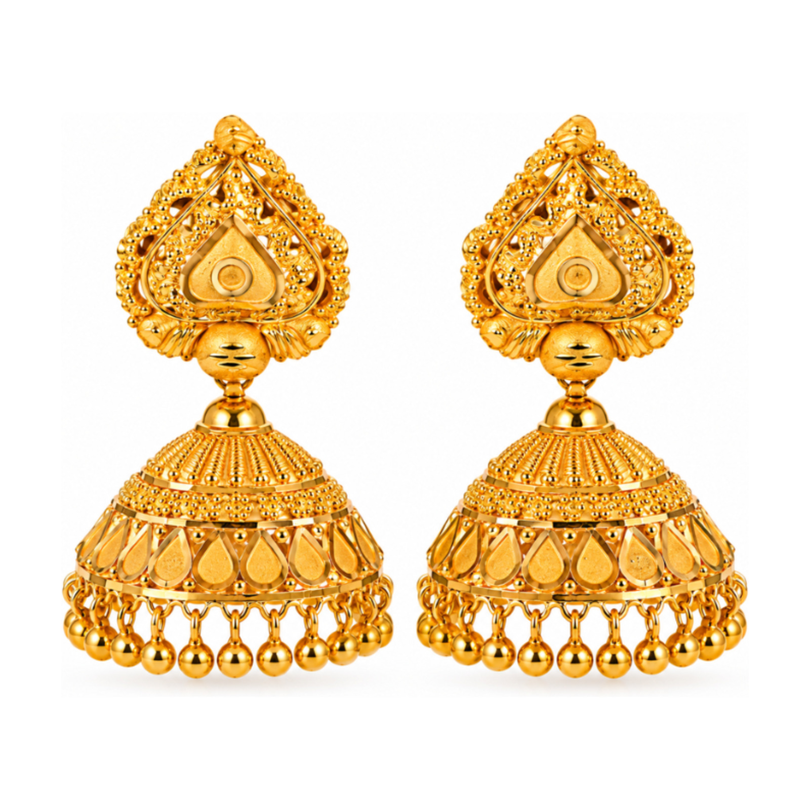 Gold Stud Earrings 48