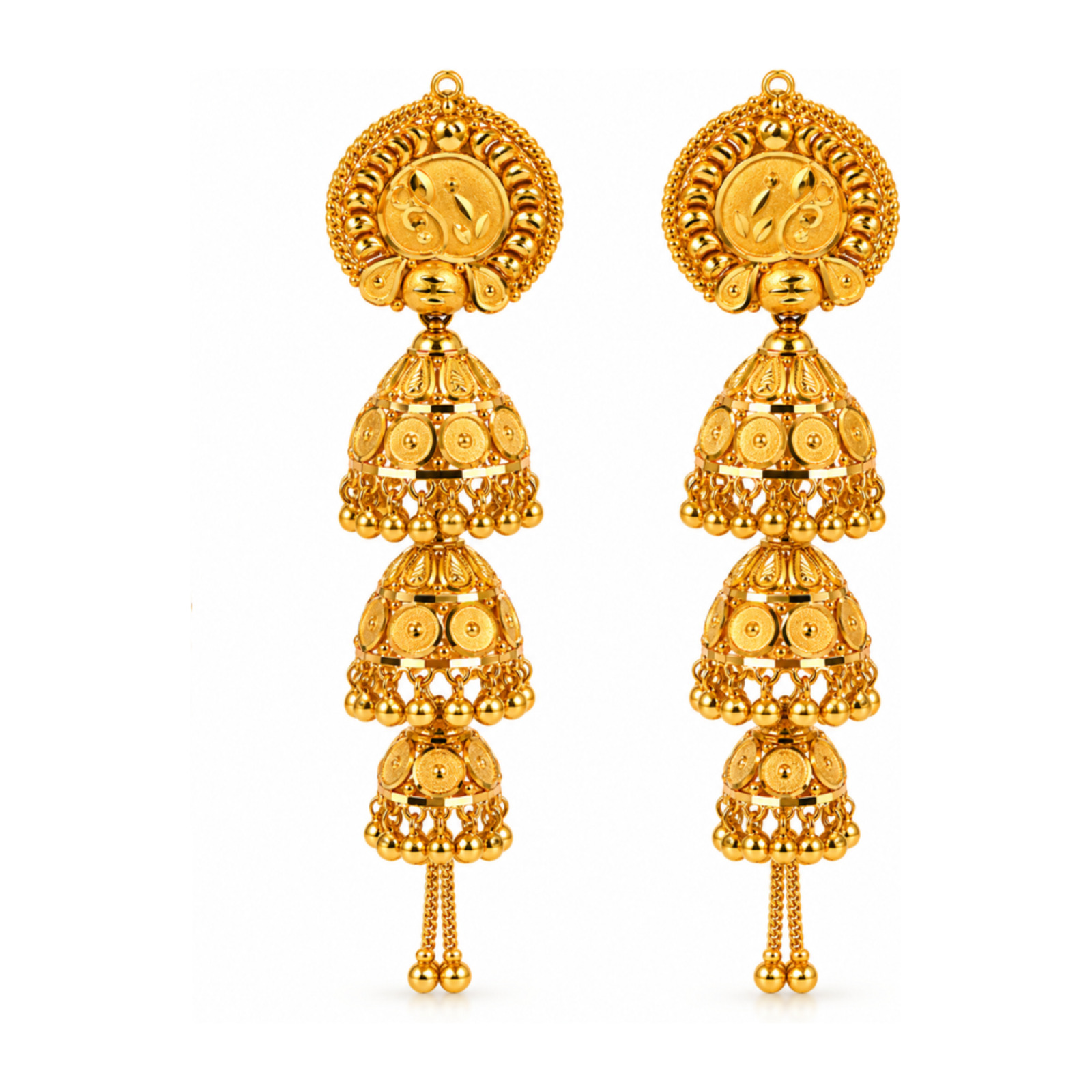 Gold Stud Earrings 49