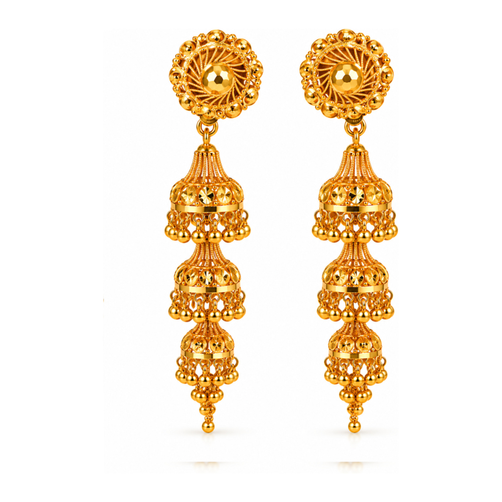 Gold Stud Earrings 50