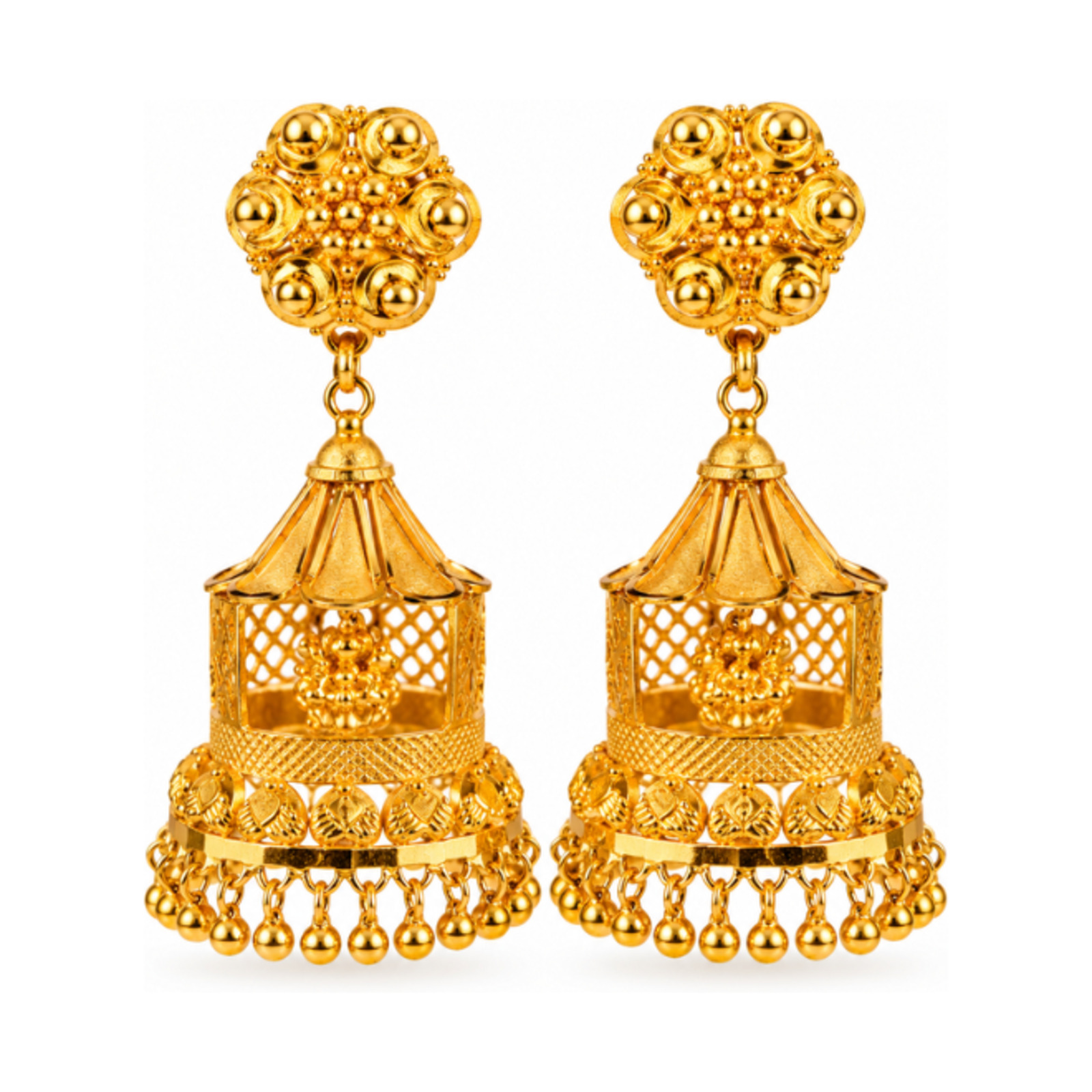 Gold Stud Earrings 51