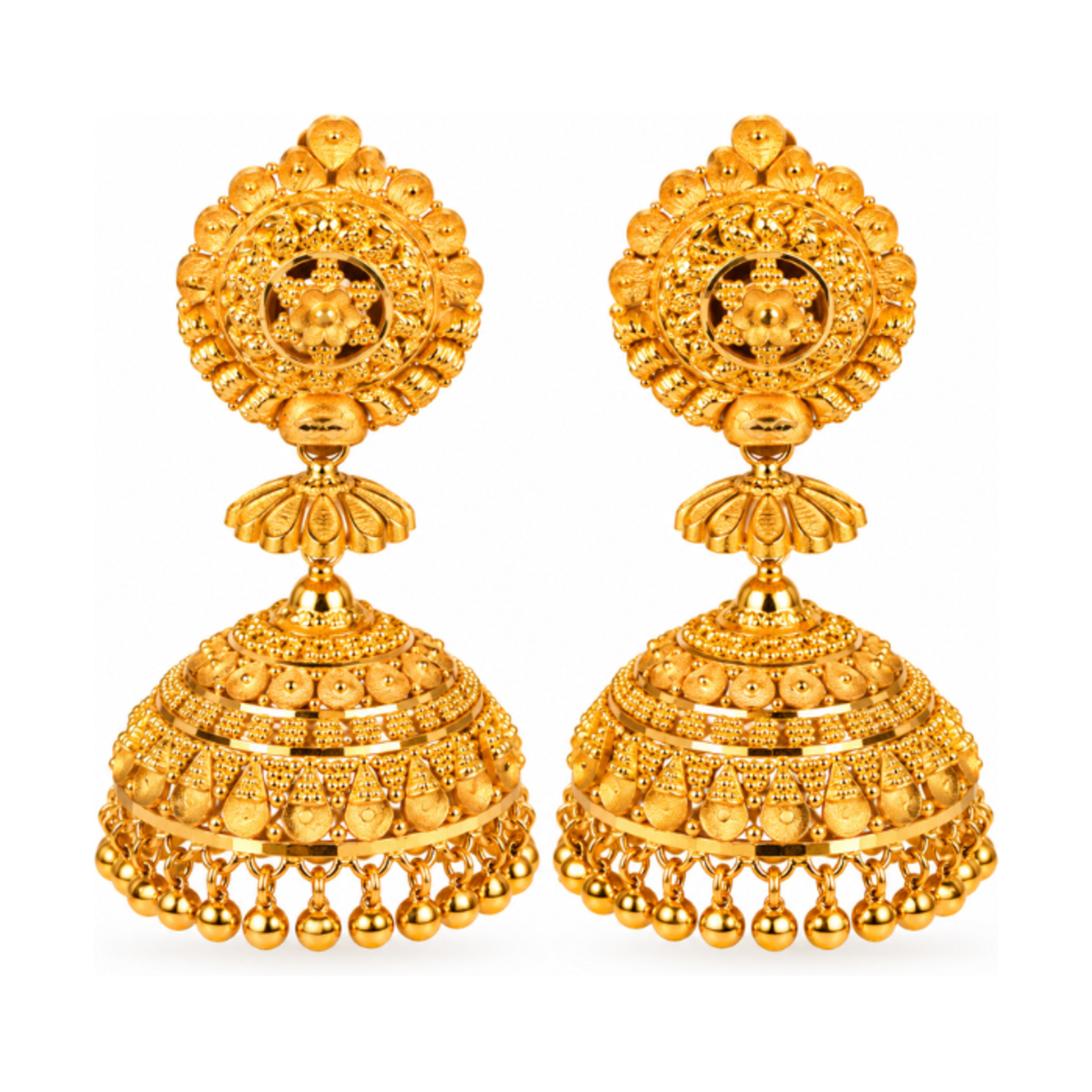 Gold Stud Earrings 52