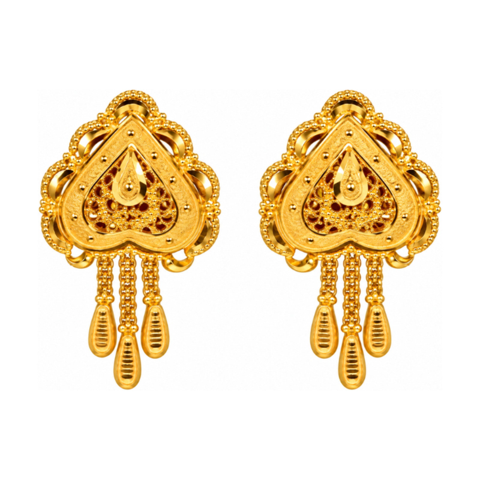 Gold Stud Earrings 54