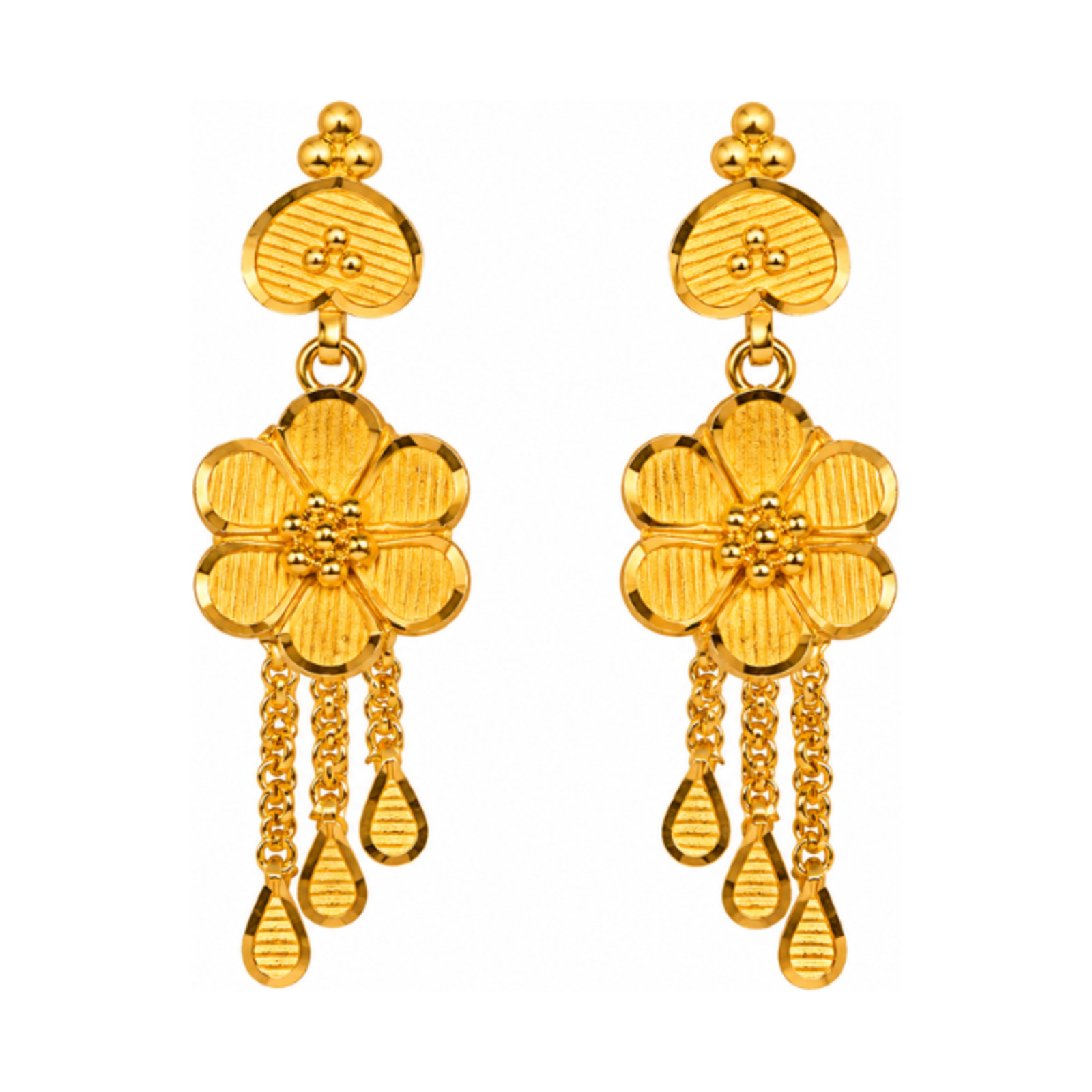 Gold Stud Earrings 56