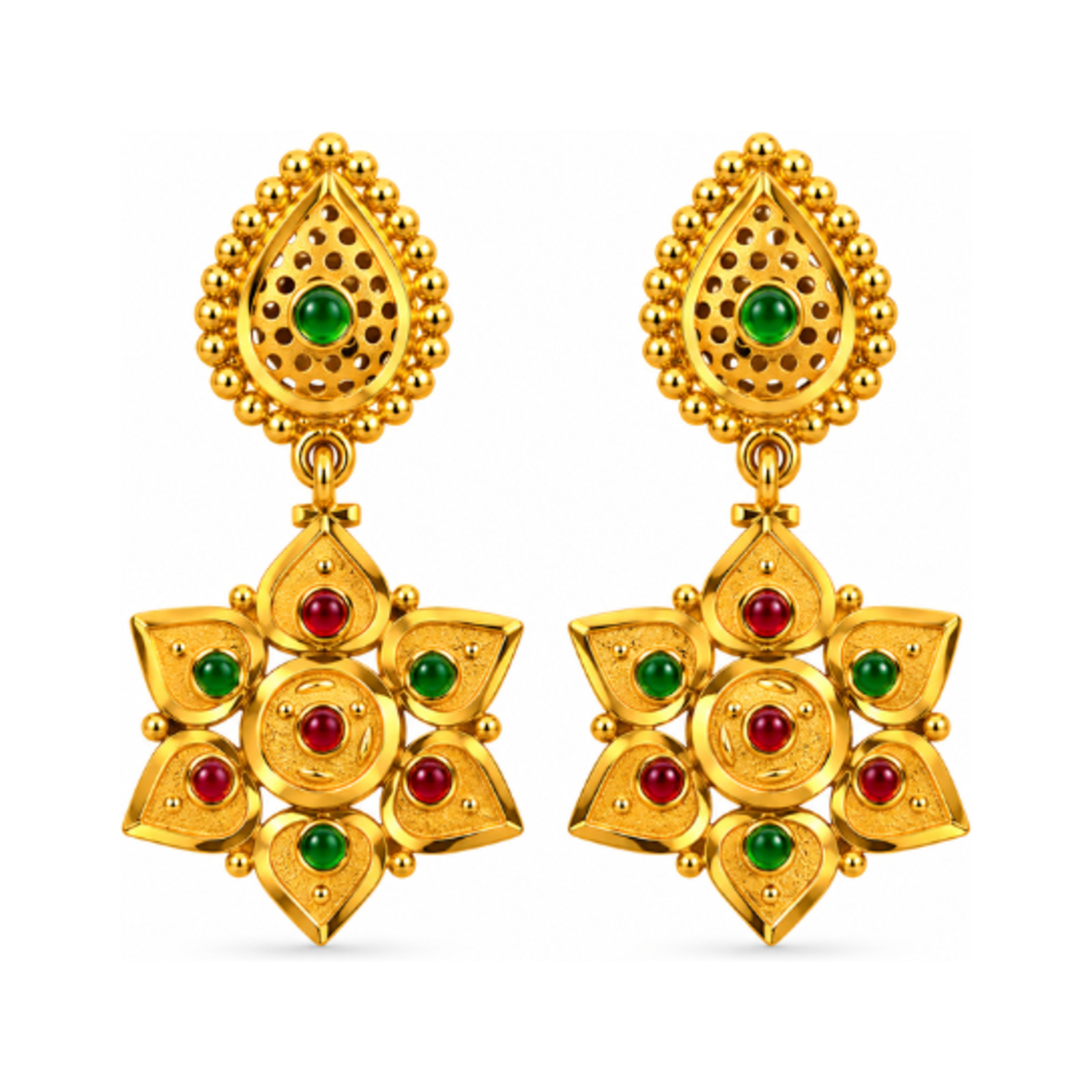 Gold Stud Earrings 60