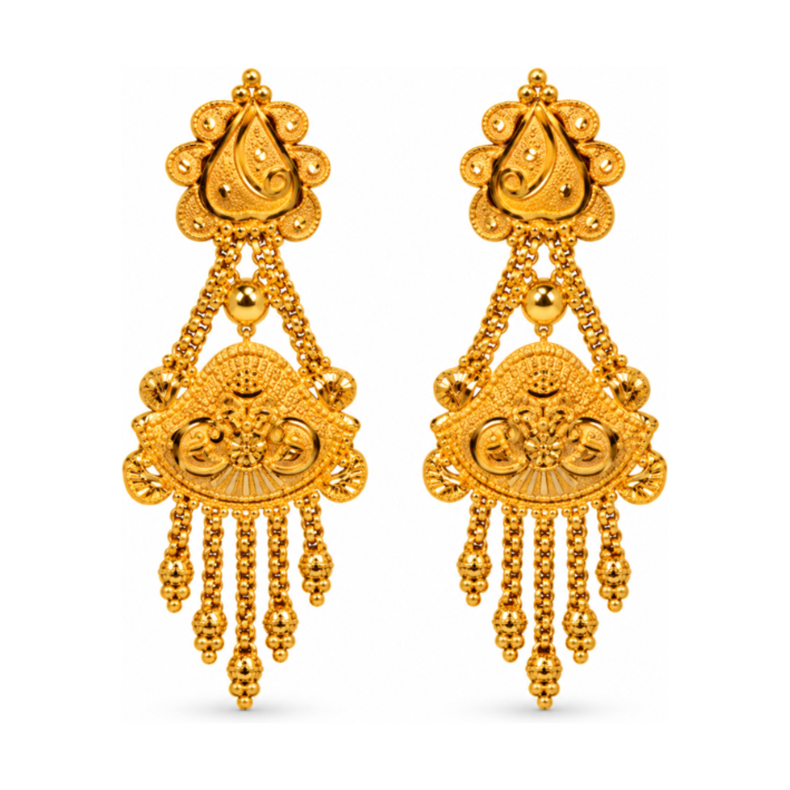 Gold Stud Earrings 63